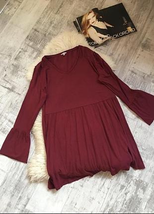 Greenberg-блуза -туника🌺цвета марсала (большой размер)