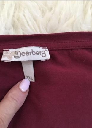 Greenberg-блуза -туника🌺цвета марсала (большой размер)9 фото