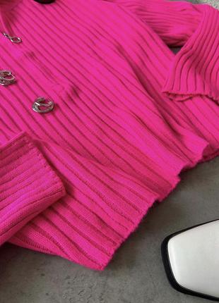 Жіночий светр з блискавкою на комірі  кофта джемпер4 фото