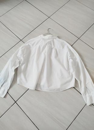 Хлопковая белая рубашка mango6 фото