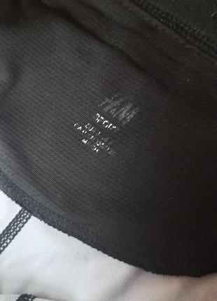 Спортивные лосины h&m чёрно-белые лосины леггинсы штаны для бега для йоги10 фото