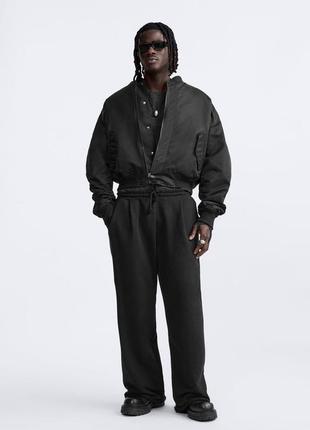 Куртка бомбер мужская черная лимитированная zara new