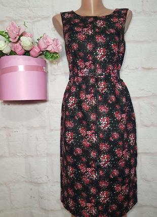 Платье миди льняное элегантное р м от laura ashley