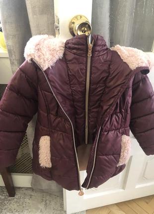 Куртка зимняя для девочки на 4 года michael kors4 фото