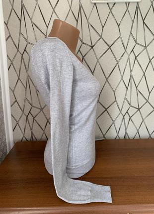 Кофта светр сірого кольору коттон розмір s bershka байка3 фото