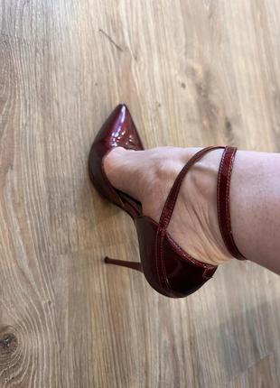 Кожаные лаковые туфли prego