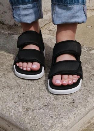 Шикарные сандали adidas adilette 3.0 black сандалі босоніжки босоножки sandals7 фото