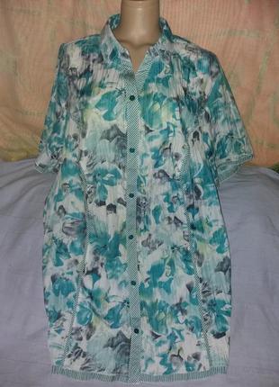 Супербатал!нежная блуза-жатка,60-64разм.,mia moda.