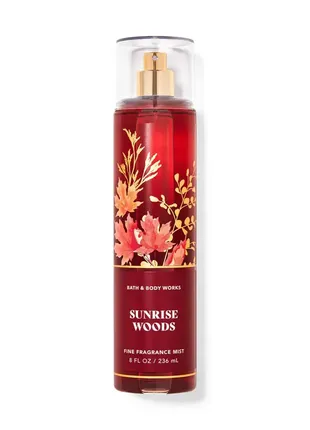 Парфюмированный спрей для тела bath and body works sunrise woods