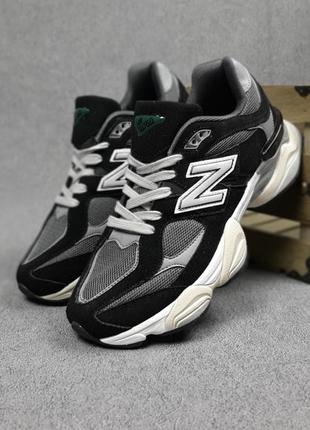 Жіночі кросівки new balance 9060 чорні на бежевій підошві / нью беланс / демісезонне жіноче взуття на весну , літо , осінь