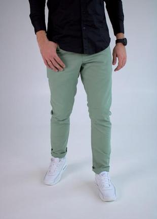 Мужские брюки войлочные весенние брюки классические осенние бирюзовые3 фото
