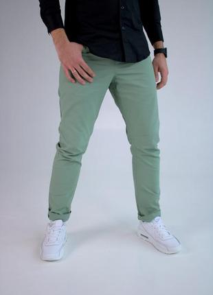Мужские брюки войлочные весенние брюки классические осенние бирюзовые4 фото