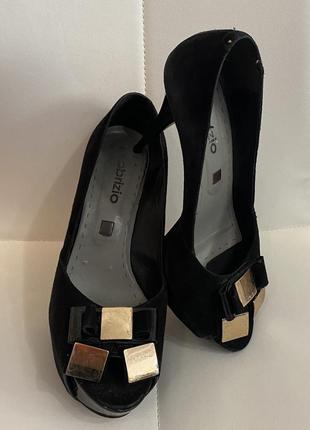 Туфли замшевые