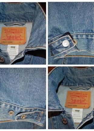 Вінтажна джинсова куртка levis 70507 0389 size l7 фото