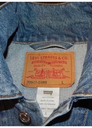 Винтажная джинсовая куртка levis 70507 0389 size l8 фото