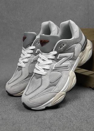 Женские кроссовки new balance 9060 светло серая / нью беланс / женская демисезонная обувь на весну , лето , осень