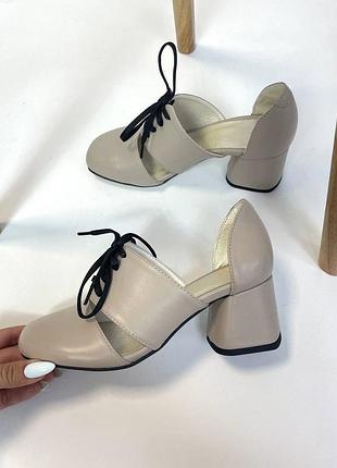 Новинка! туфлі з відкритими боковинками натуральна шкіра або замш 36-41