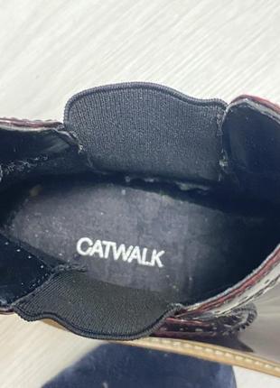 Ботинки-челси фирмы catwalk.размер 40.демисезон.лакированные7 фото