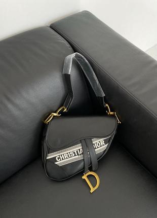 Жіноча сумка saddle black premium7 фото