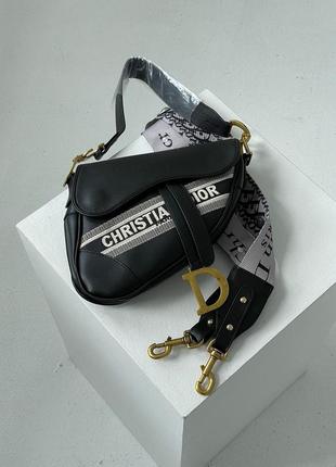 Женская сумка saddle black premium6 фото