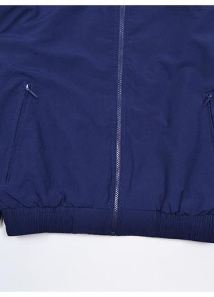 Adidas vintage s/m* / жидкая темно-синяя ветровка с белыми деталями5 фото