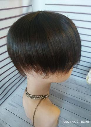 Накладка качанка макушка 100% натуральне волосся