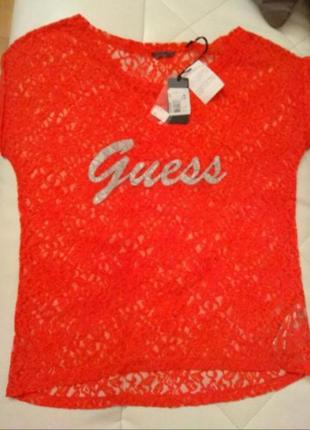 Стильная футболка от guess, размер xl2 фото