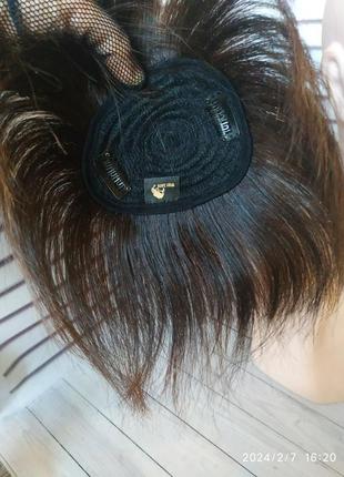 Накладка качанка макушка 100% натуральне волосся