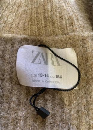 Zara новый мягенький кардиган в бежевом цвете3 фото