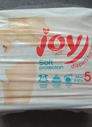 Памперсы подгузники joy soft protection 5-44 шт