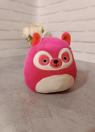 Мягкая игрушка сквиш лемур плюшевый squishmallow kellytoy lucia