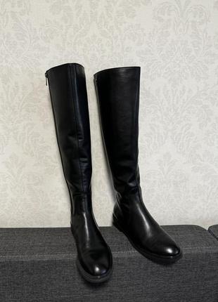 Сапоги кожаные