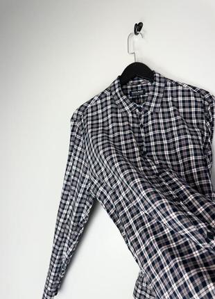 Woolrich рубашка в клетку, классический крой.5 фото