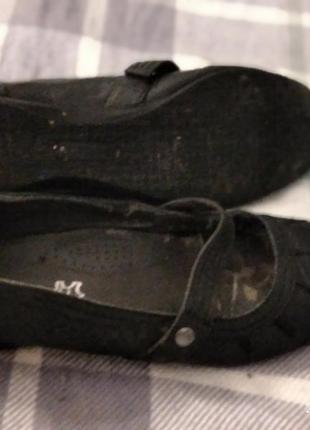Кожаные туфли с перепонкой 36 р, на узкую ножку3 фото