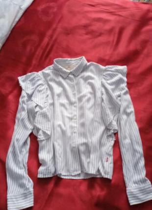 Жіноча блуза сорочка брендова люкс lewis віскоза у смужку3 фото