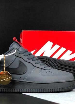 Мужские кожаные кроссовки на весну  в стиле nike air force 1 🆕 найк аир форс