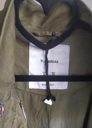 Pull &amp; bear куртка оверсайз милитари4 фото