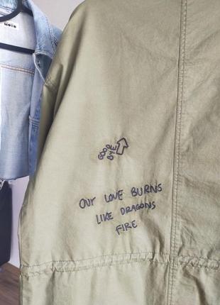 Pull&bear куртка оверсайз мілітарі 6