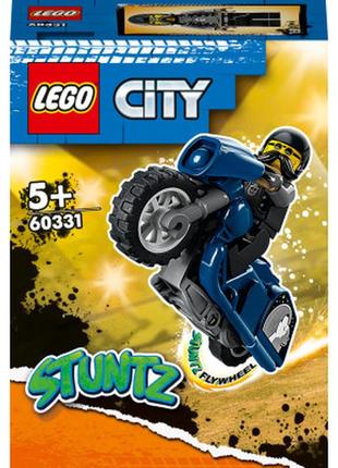 Конструктор lego city stuntz туристичний каскадерський мотоцикл 10 деталей (60331)