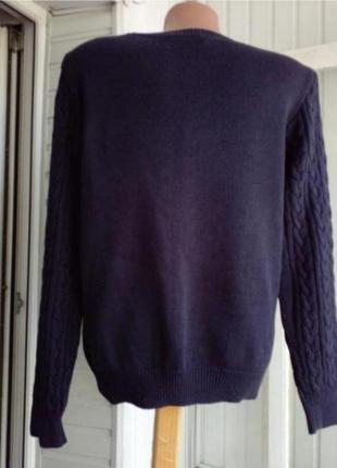 Брендовый коттоновый свитер джемпер6 фото