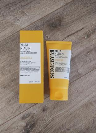 Освітлююча пінка для обличчя some by mi yuja naiacine brightening all-in-one cleanser 100ml