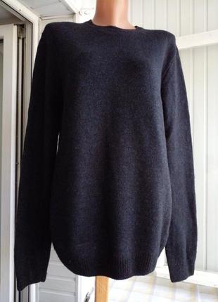Брендовый шерстяной свитер джемпер большого размера батал5 фото