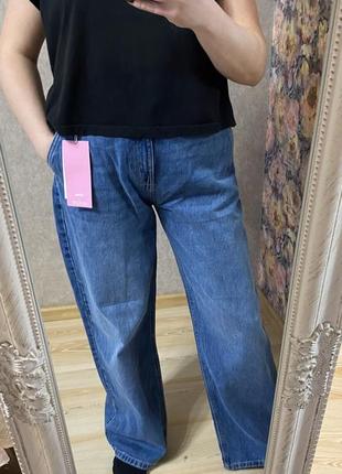 Новые стильные широкие джинсы палаццо 50-52 р1 фото