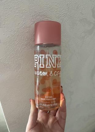 Оригинальный парфюмированный спрей для тела victoria’s secret pink warm cozy body mist1 фото