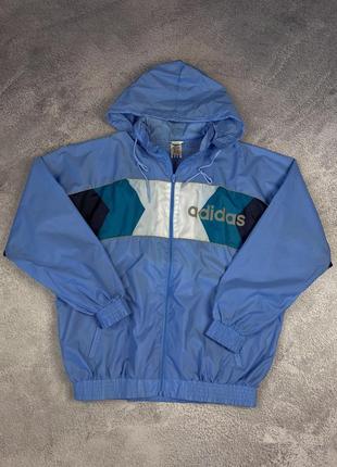 Вінтажна вітровка дощовик рефлектив adidas vintage