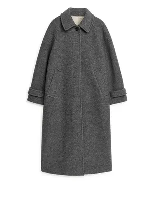 Кашемірове пальто вовняне класичне міді кашемировое пальто шерстяное классическое миди1 фото