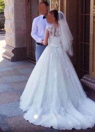 Роскошное свадебное платье3 фото