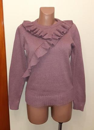 💥1+1=3 красивый женский свитер цвета пыльная роза vila, размер 46 - 48