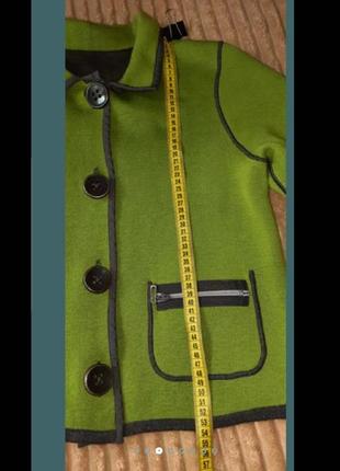 Жакет m, l  кардиган 
пальто накидка пиджак куртка двусторонняя betty barclay, серый, зелёный подарок сумка4 фото