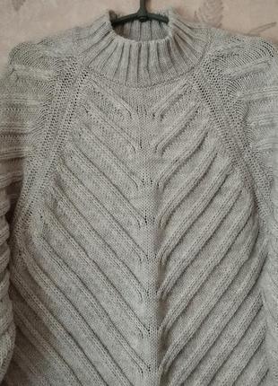 Удлиненный теплый свитер, туника.2 фото
